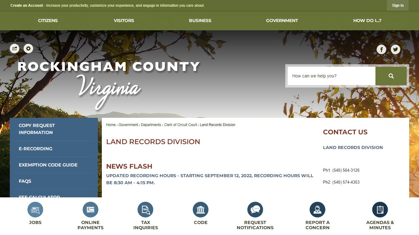 Land Records Division | Rockingham County, VA